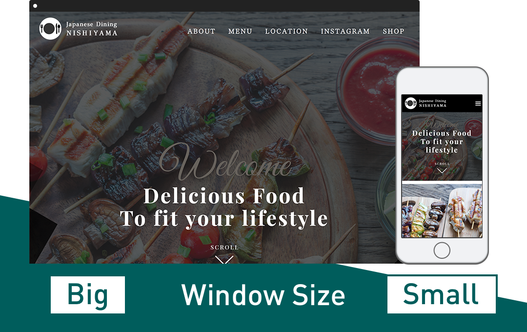 レスポンシブサイト