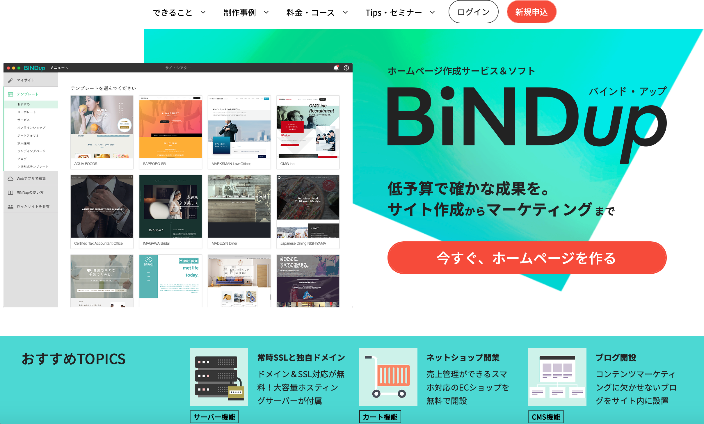 BiNDupサービスサイト