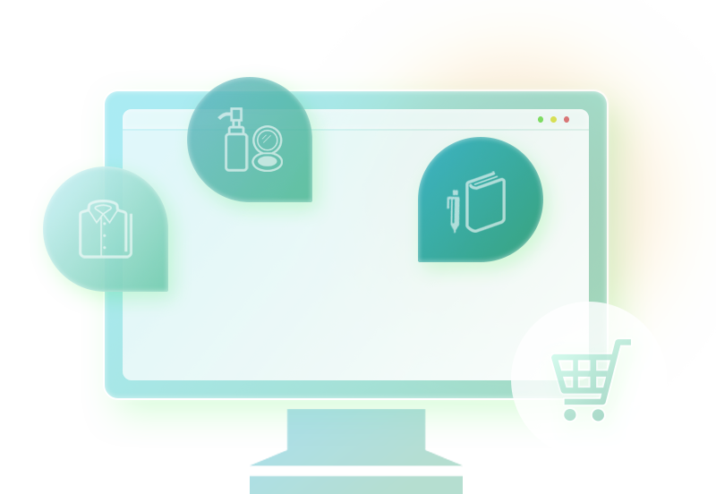 グッズ販売ができるカート機能