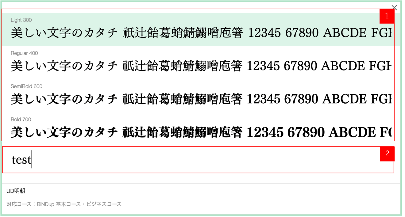 TYPEで使用するウェブフォントを選択する2